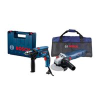 Taladro Percutor Gsb 13 + Esmeril Gws 700 Bosch