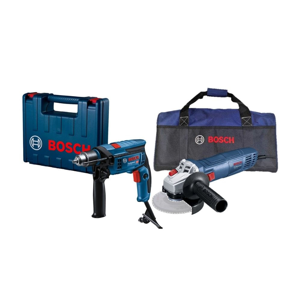 Taladro Percutor Gsb 13 + Esmeril Gws 700 Bosch
