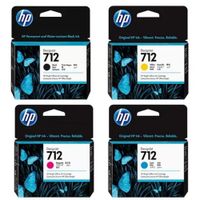 Kit de Tintas HP 712 Original  Negro Cyan Magenta Amarillo
