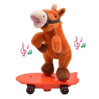 Monopatín Peluche Caballito Bailable con Patineta