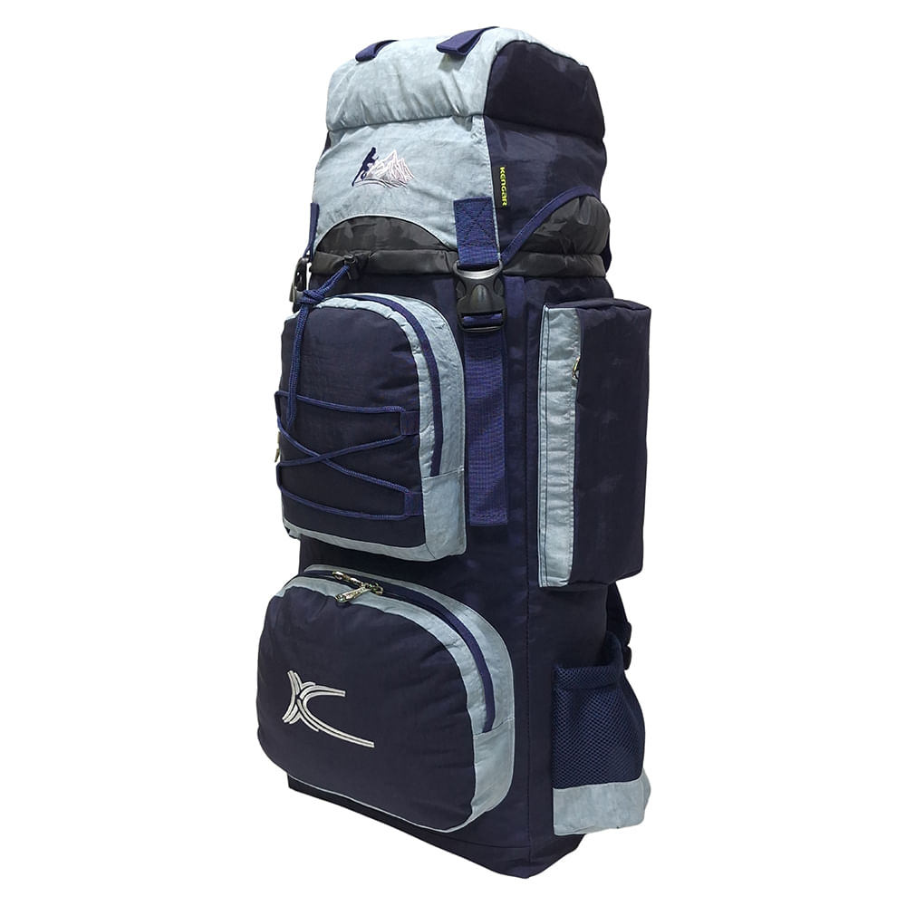 Mochila Campera Kengar Modelo N.4 Azul - Plata