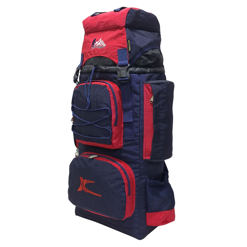 Mochila Campera Kengar Modelo N.4 Azul - Rojo