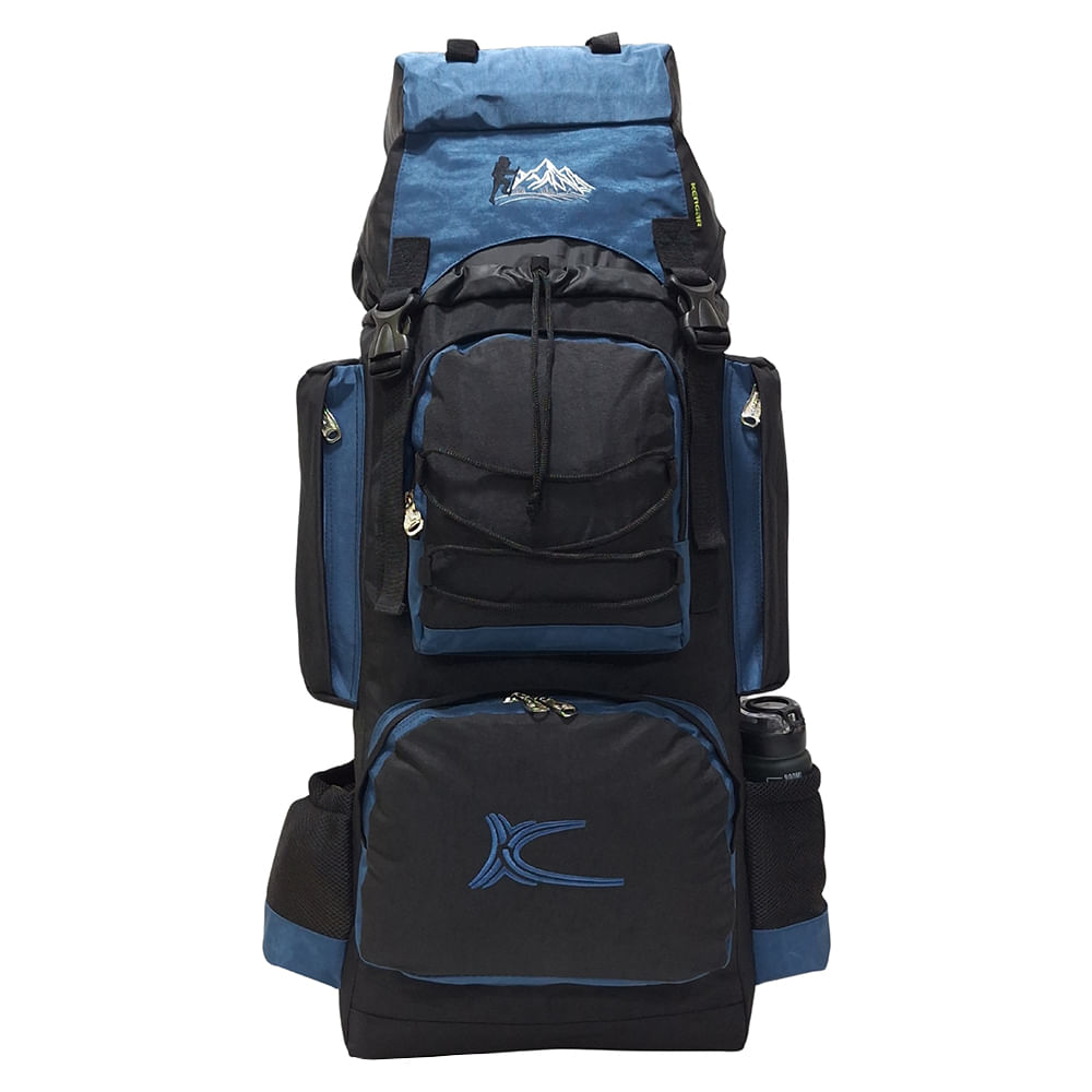 Mochila Campera Kengar Modelo N.4 Negro - Acero Mochila Campera Kengar Modelo N.4 Negro - Acero