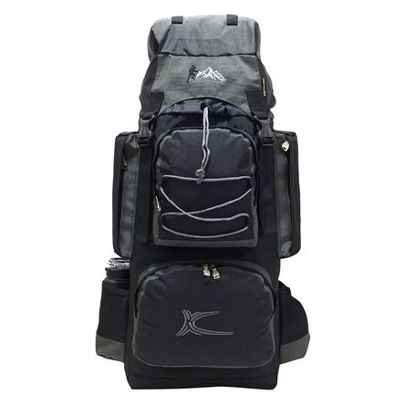 Mochila Campera Kengar Modelo N.4 Negro - Plomo