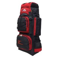 Mochila Campera Kengar Modelo N.4 Negro - Rojo