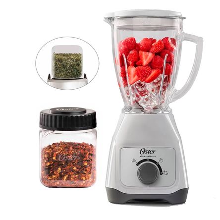 Licuadora Oster Vaso de Vidrio BLSTKAGWRD más Mini vaso Picatodo