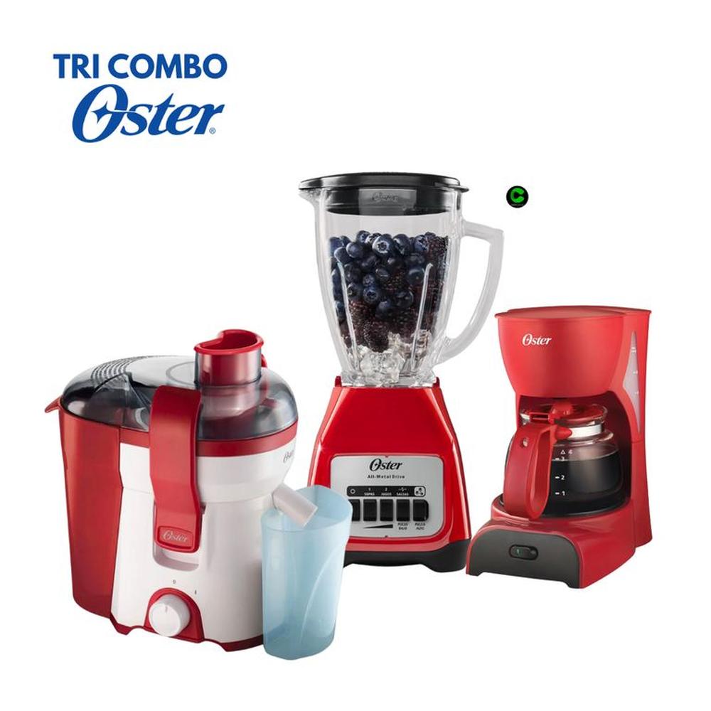 Tri Combo Extractor FPSTJE316R y Cafetera y Licuadora BLSTKAGRPB