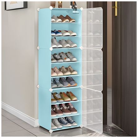 Zapatera Organizador 9 Niveles Multiusos Celeste Zapatera Organizador 9 Niveles Multiusos Celeste