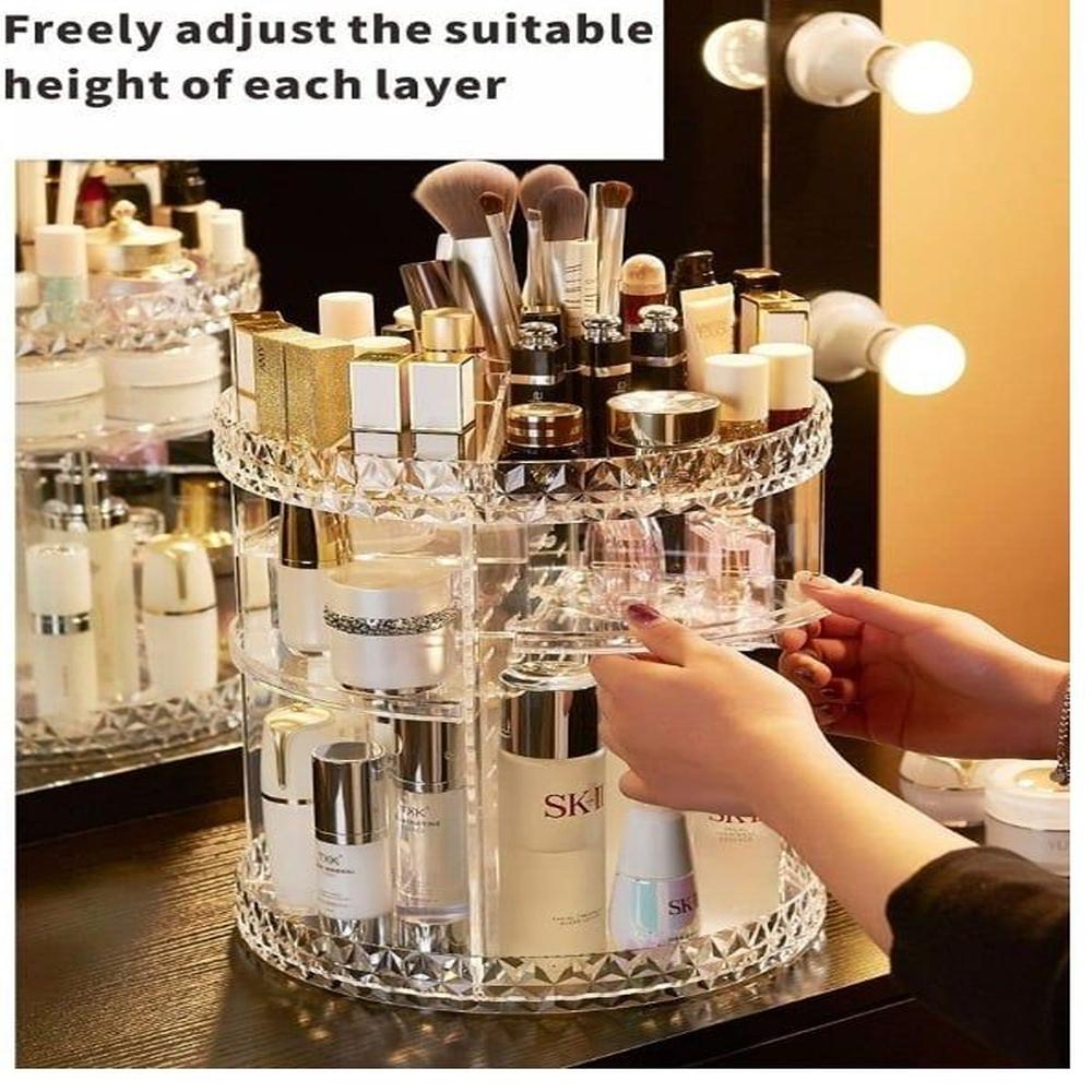 Organizador giratorio de maquillaje 360
