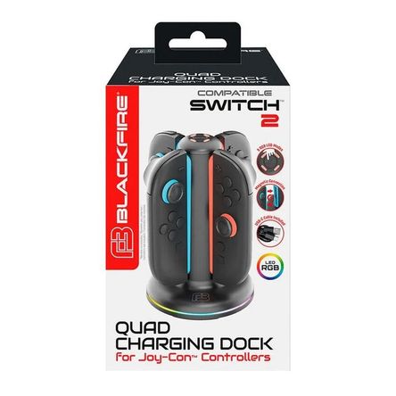 Blackfire Quad Charging Dock For joycon Controller 2