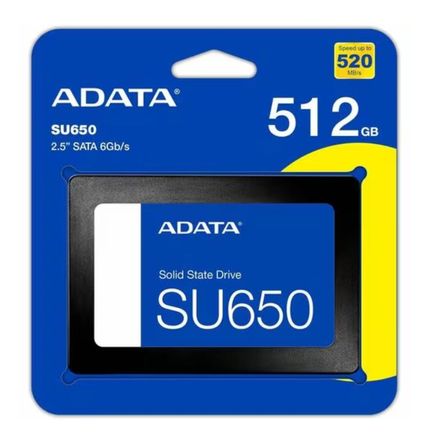 Disco de estado sólido Ultimate ADATA SU650 - 2.5 Interno - 512GB - ASU650SS512GTR