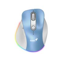 MOUSE GENIUS ERGO 9000S PRO DUAL RECARGABLE WIRELESS BT  LIGHT BLUE