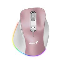 MOUSE GENIUS ERGO 9000S PRO DUAL RECARGABLE WIRELESS BT ROSADO