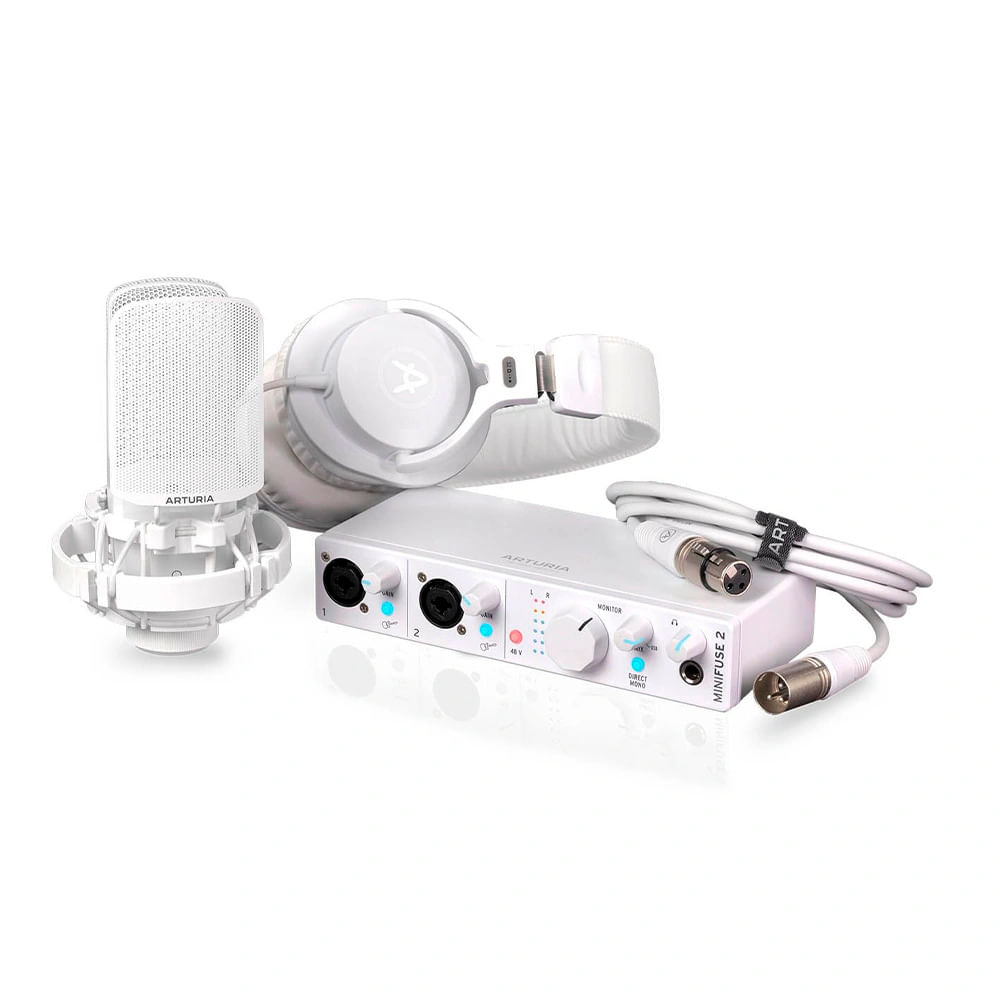 Interfaz de Audio Arturia Minifuse Recording Pack White