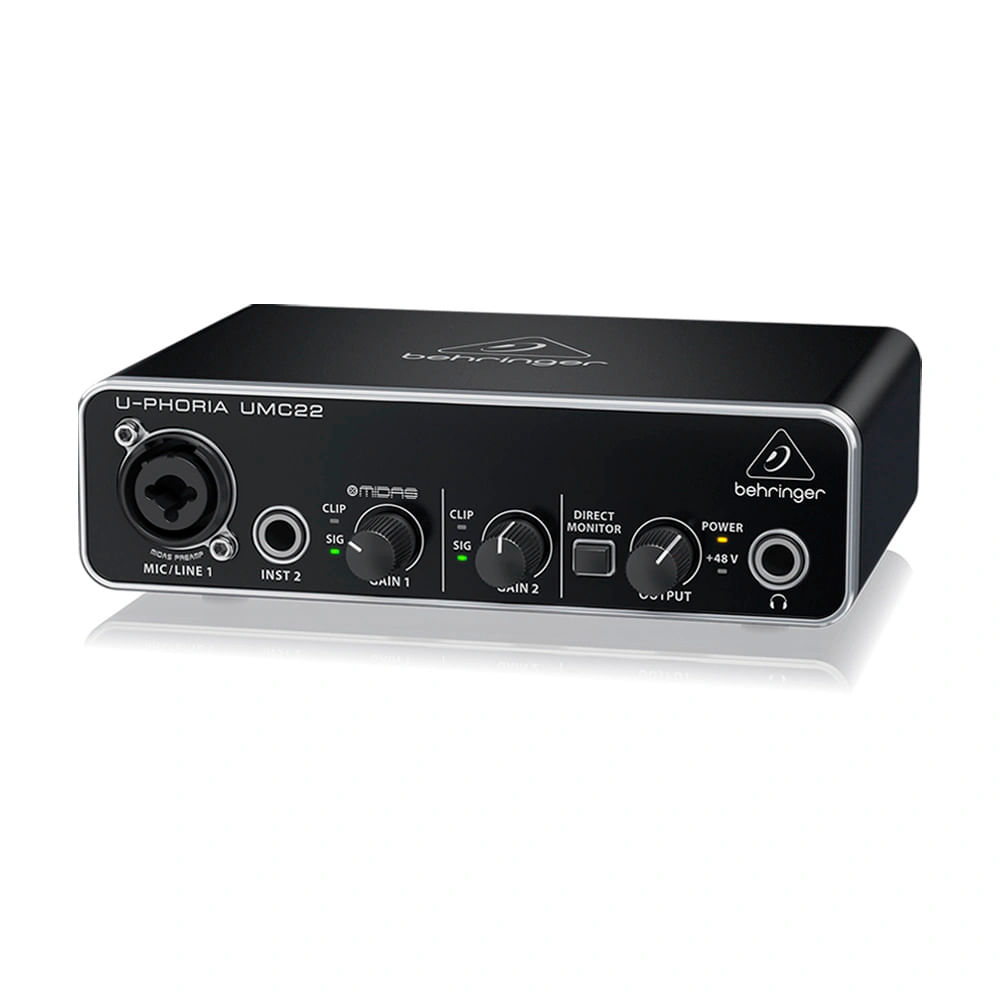 Interfaz de Audio Behringer UMC22 SM-UMC22 Interfaz de Audio Behringer UMC22 SM-UMC22