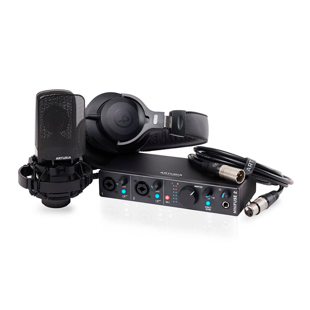 Interfaz de Audio Arturia Minifuse Recording Pack Black