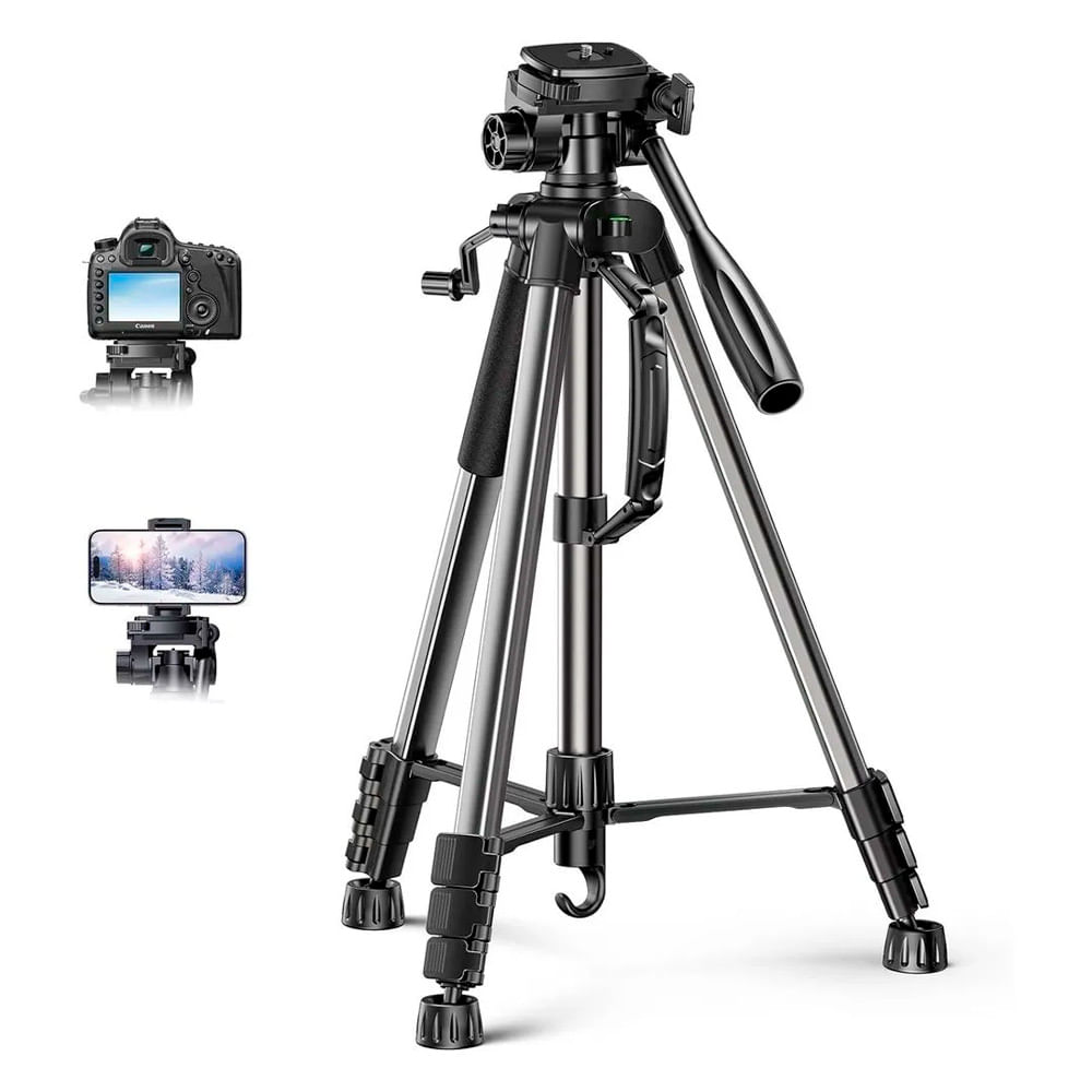 Tripode Ugreen Lp661 Profesional Camara Celular 1.75m Negro