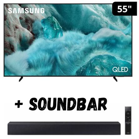Televisor 55'' SAMSUNG QLED VISION AI QN55Q7FAAGXPE 2025 con Soundbar Televisor 55'' SAMSUNG QLED VISION AI QN55Q7FAAGXPE 2025 con Soundbar