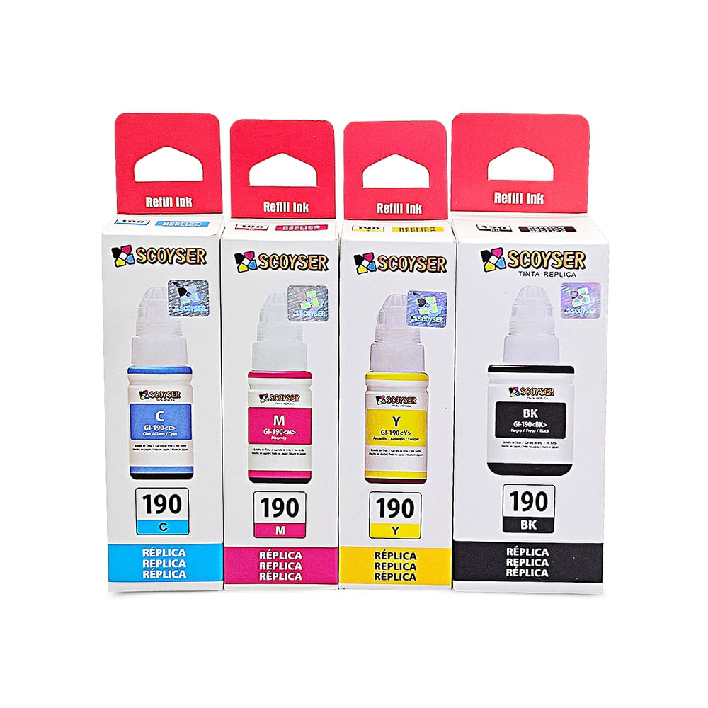 Kit de Tinta Original Scoyser GI190 Kit de Tinta Original Scoyser GI190