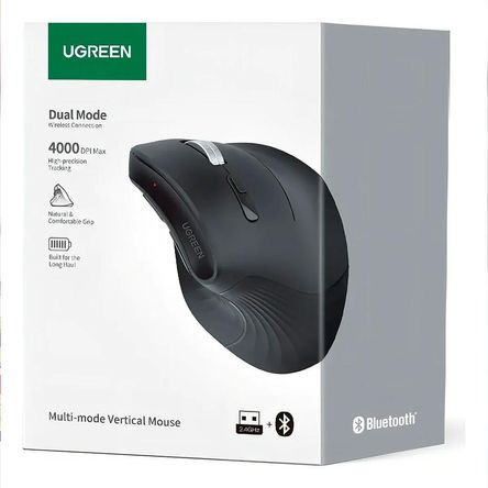 Mouse Ugreen Mu008 Vertical Inalámbrico 4000dpi Ergonomico