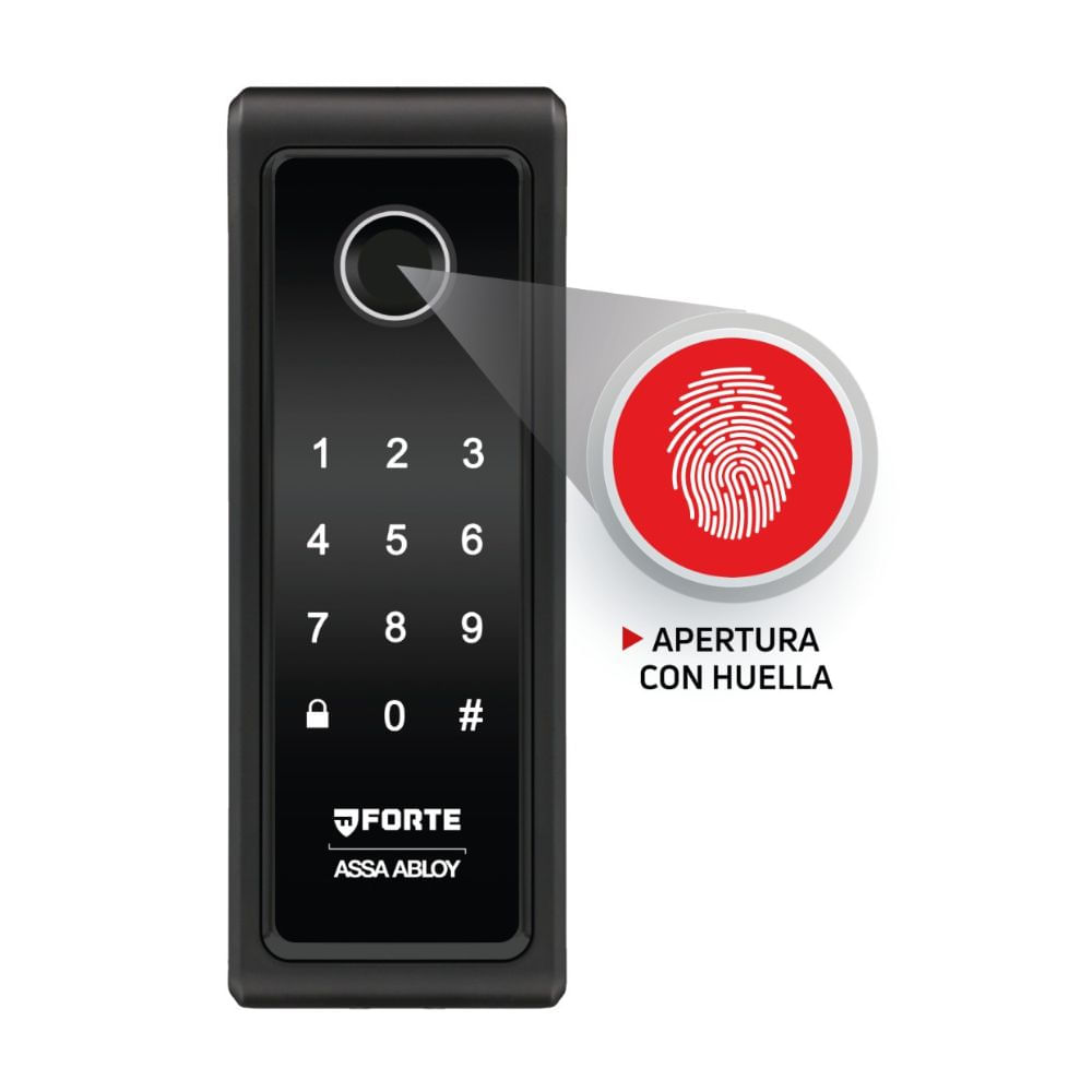 Cerrojo Digital Forte NG-Sr120 Negro