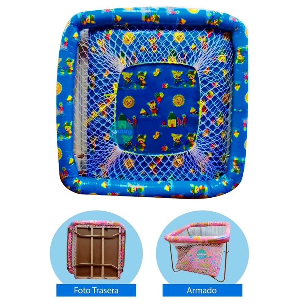 Corral para Bebes Acolchado Cambrel Azul
