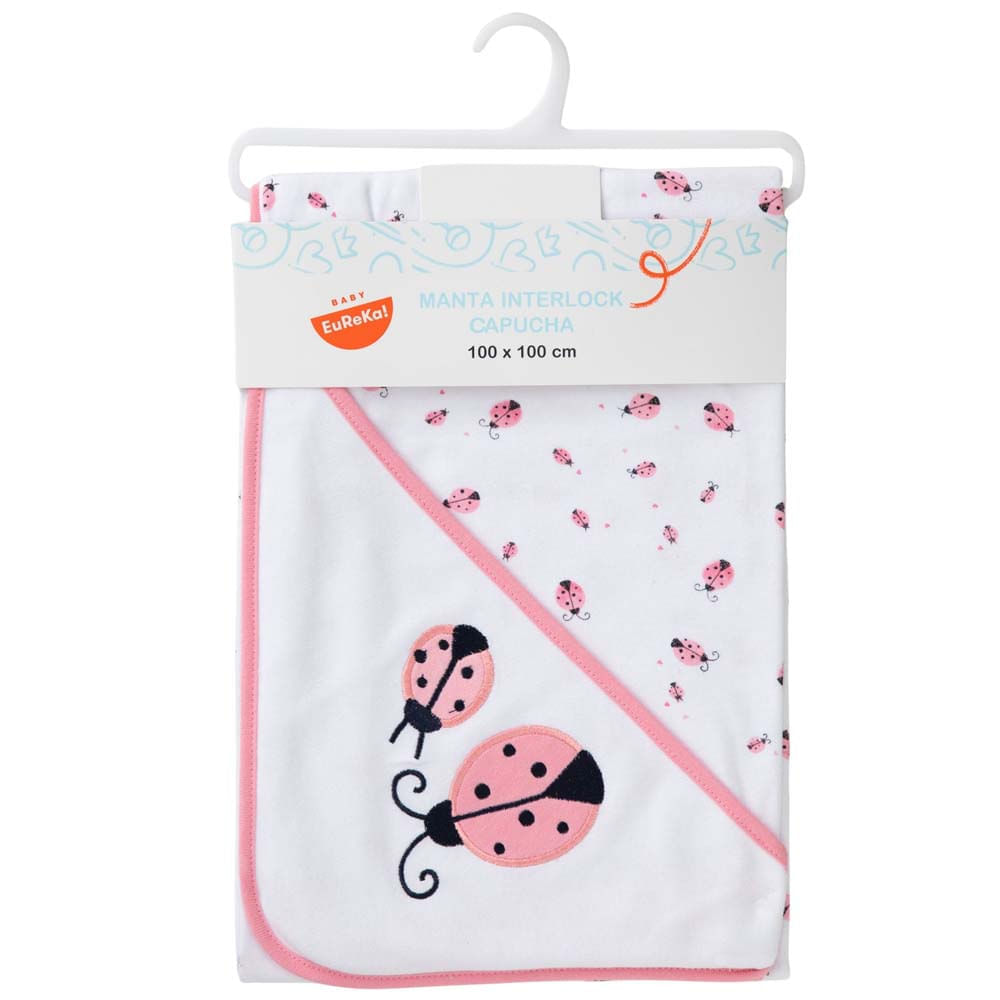 Cuna manta interlock con capucha BABY EUREKA