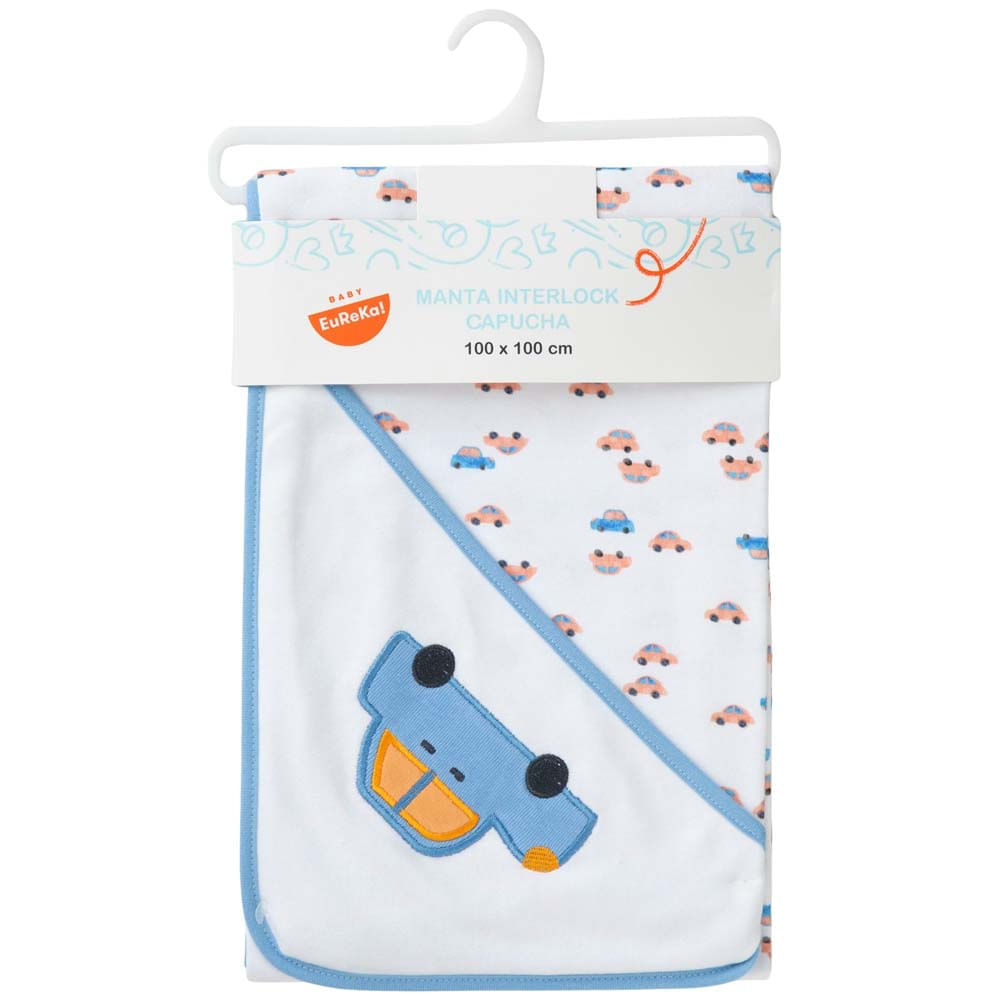 Cuna manta interlock con capucha niños BABY EUREKA
