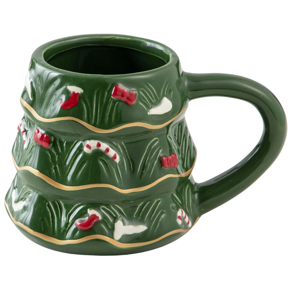 Taza DECO HOME Arbol Feliz Navidad
