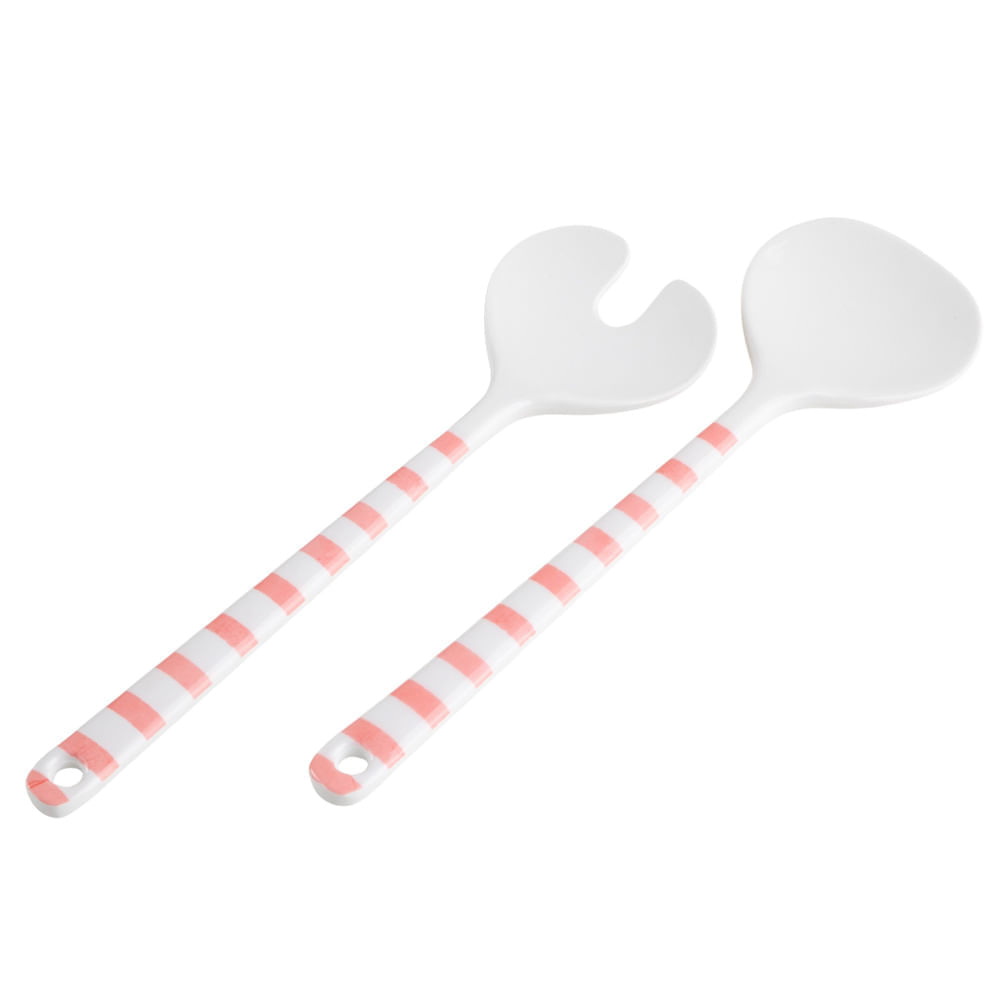 Set DECO HOME x2 Cubiertos P/Serv Melam Jrd Enc