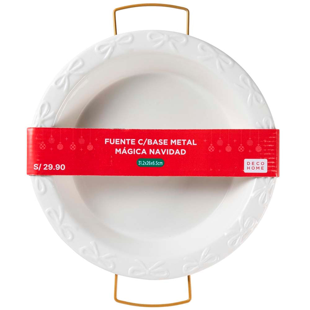 Fuente DECO HOME C/Base Metal Mágica Navidad