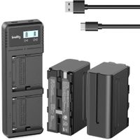 Baterías SmallRig NP-F970 (Kit 2 baterias + Cargador Dual) 7800mAh