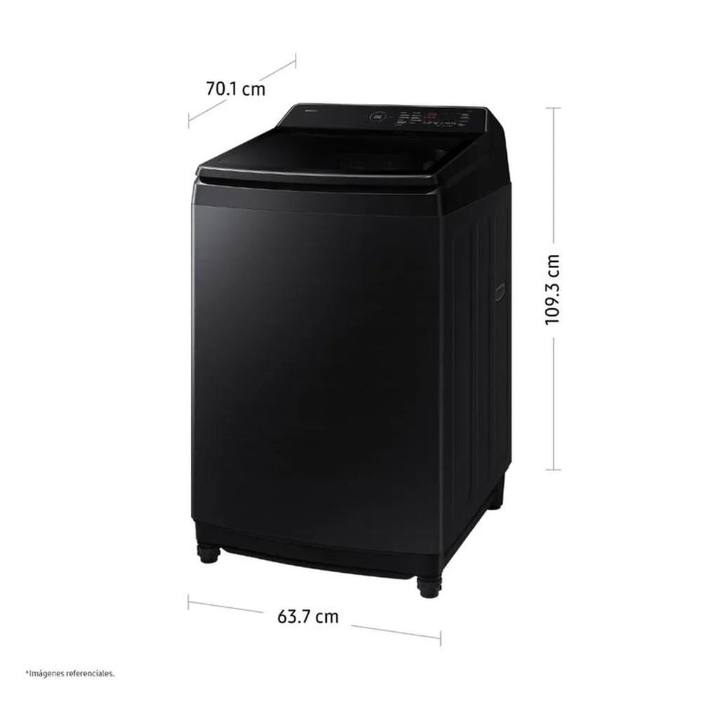 Lavadora 21KG AI Wash EcoBubble Negra Samsung WA80F21B9BPE