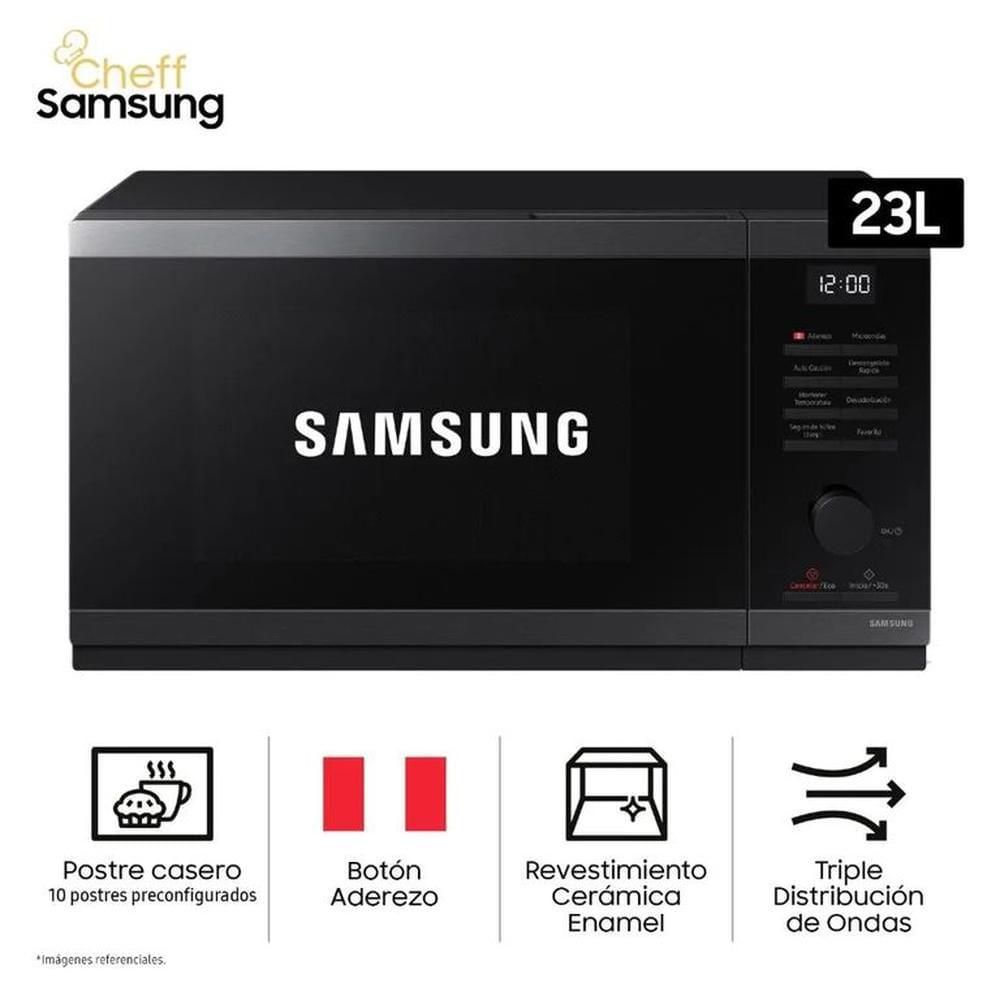 Horno Microondas 23 Litros Negro Samsung MS23DG4504AGPE