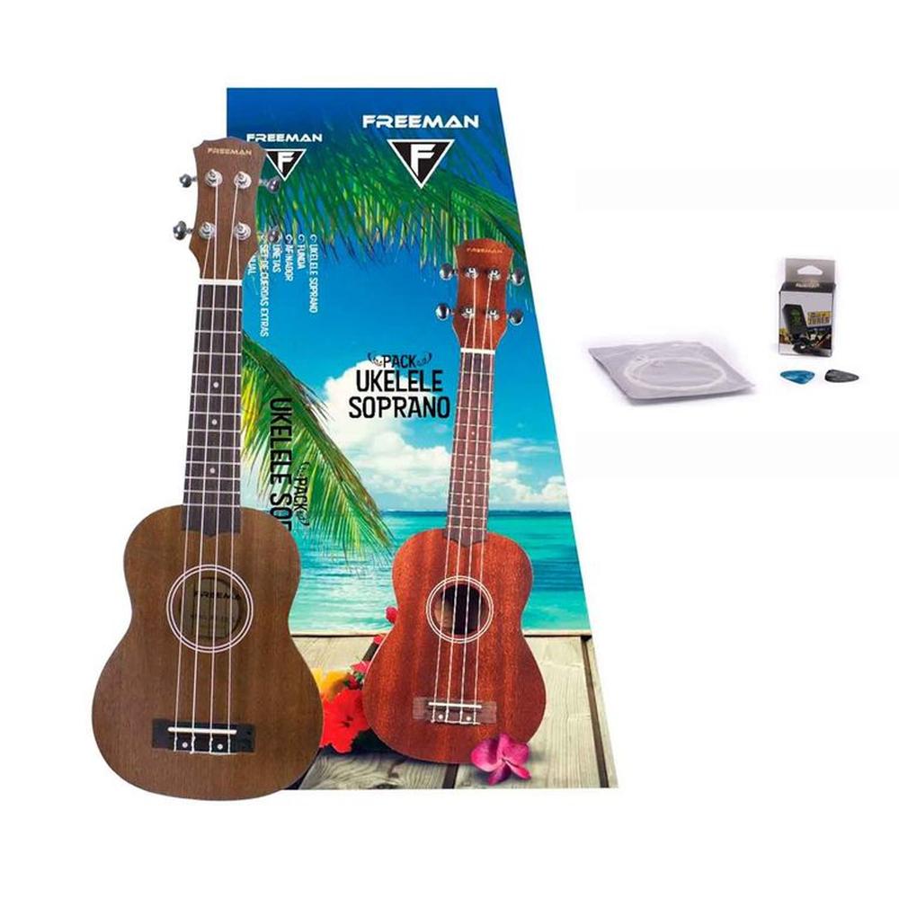 Ukelele soprano Freeman Pack KU-SB PK.