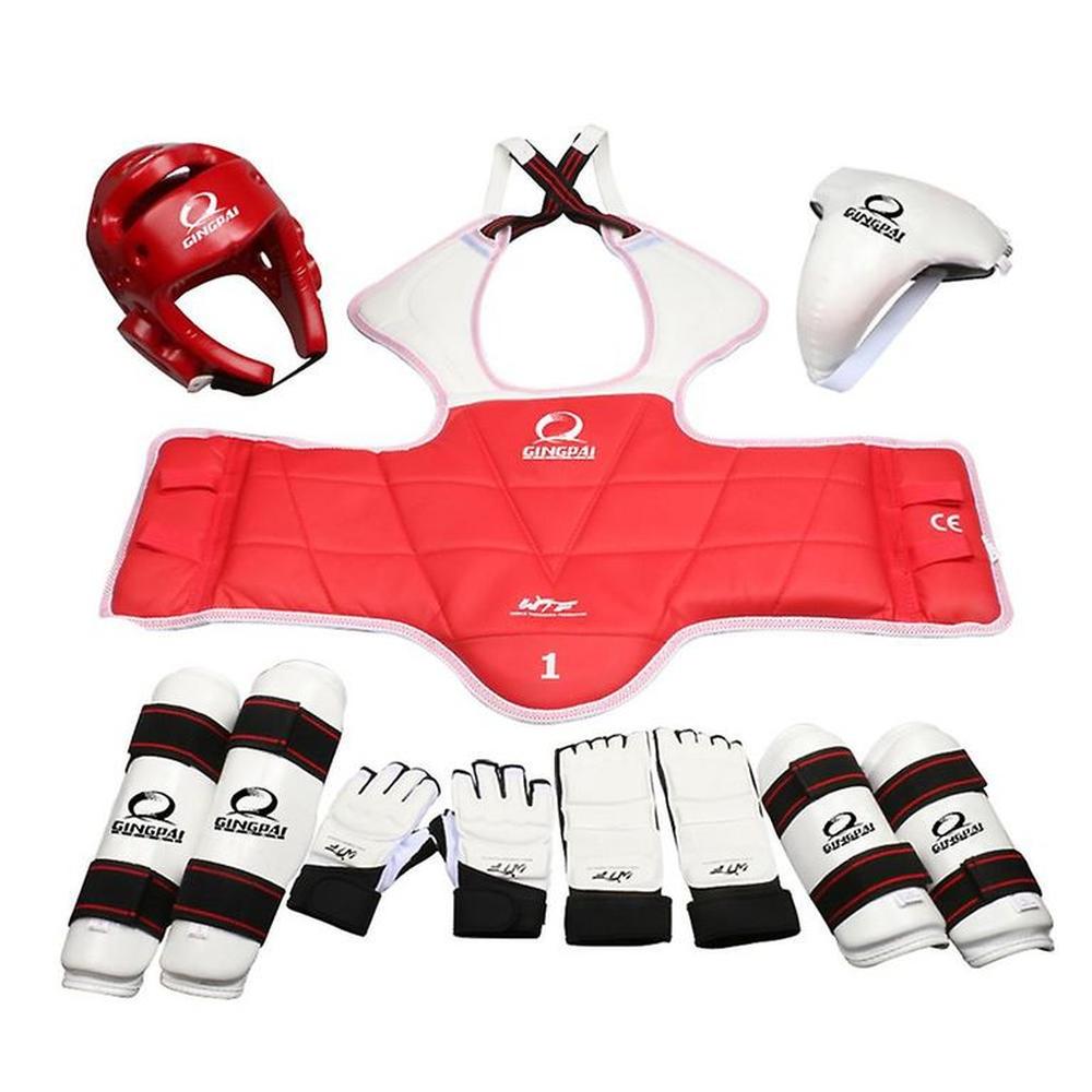 Taekwondo grueso equipo de protección 8pcs conjunto Numero 1