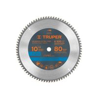 Disco sierra 10"" corte Extra Fino para Aluminio 80 dientes Truper 18310