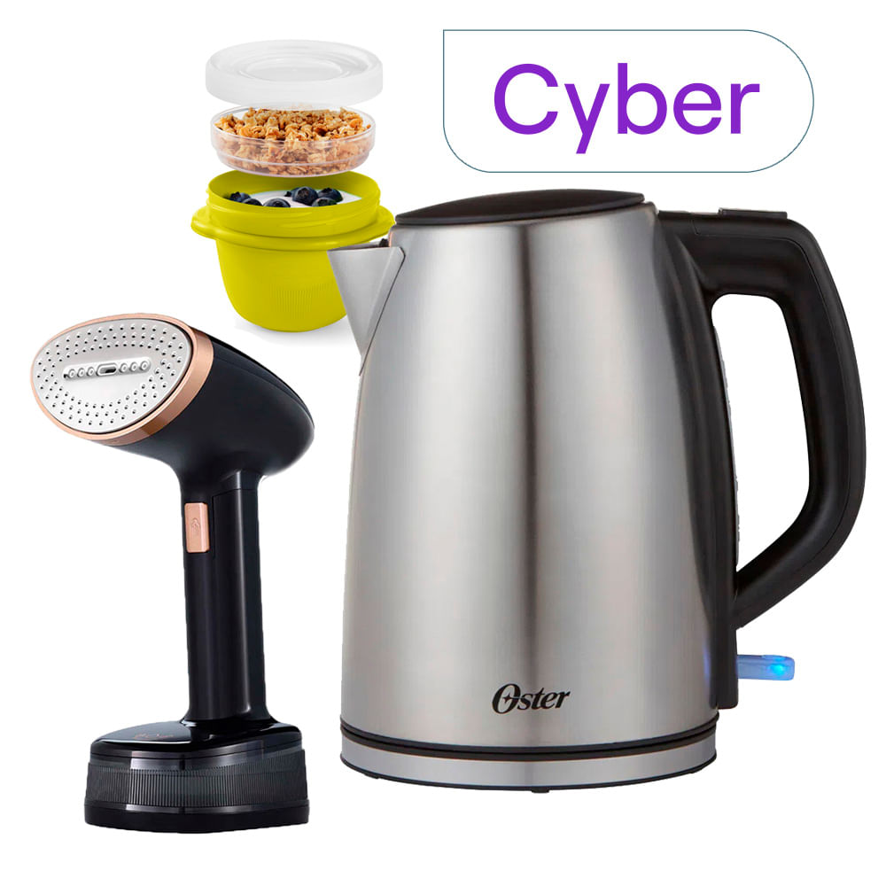 Vaporizador de Prendas Oster Portátil mas Hervidor Electrico de acero