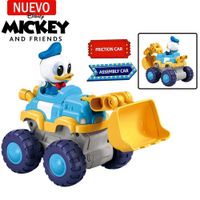 Juguete Excavadora de fricción del Pato Donald +Camión 2 en 1 14 piezas M38-LS006