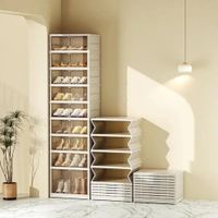 ORGANIZADOR PLEGABLE 9 NIVELES PARA 18 PARES TAPA ACRILICA