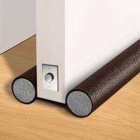 Tapón de Puerta Burlete Contra Insectos Polvo Olores Ruido - Marrón