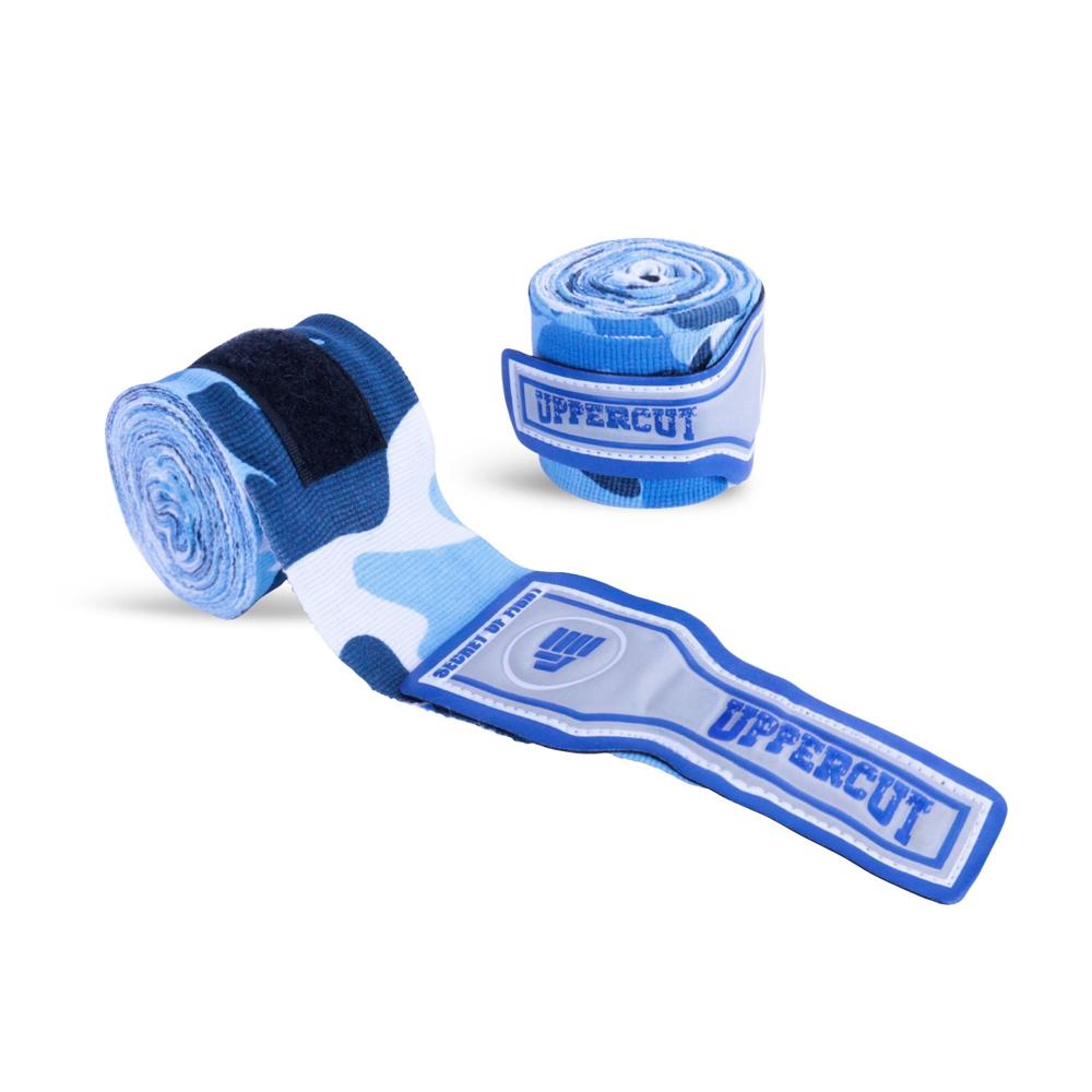 Vendas Para Box Uppercut Semielásticas Camufladas Celeste