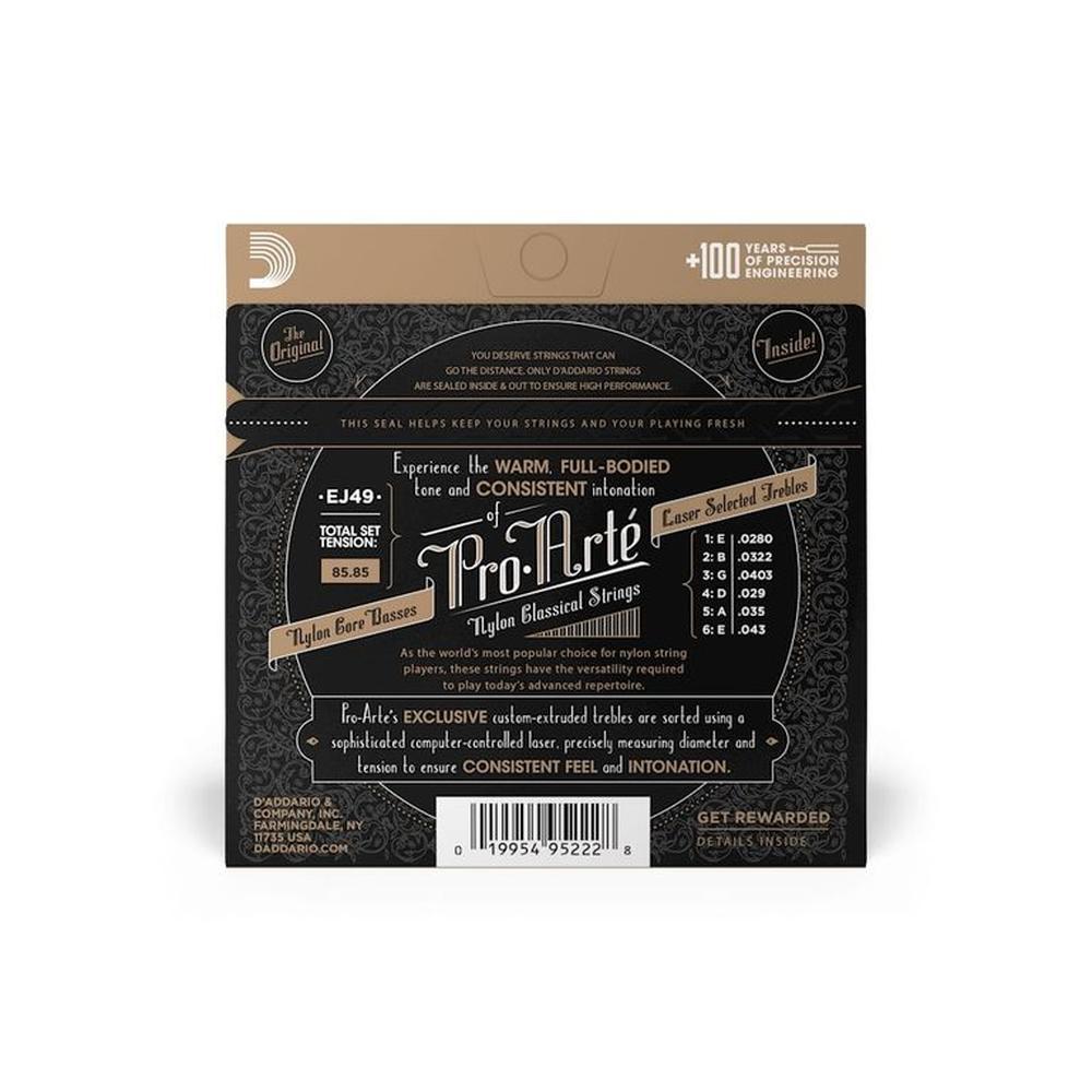 Cuerdas Daddario Pro Arte EJ49 Bronce Wound Clear Nylon