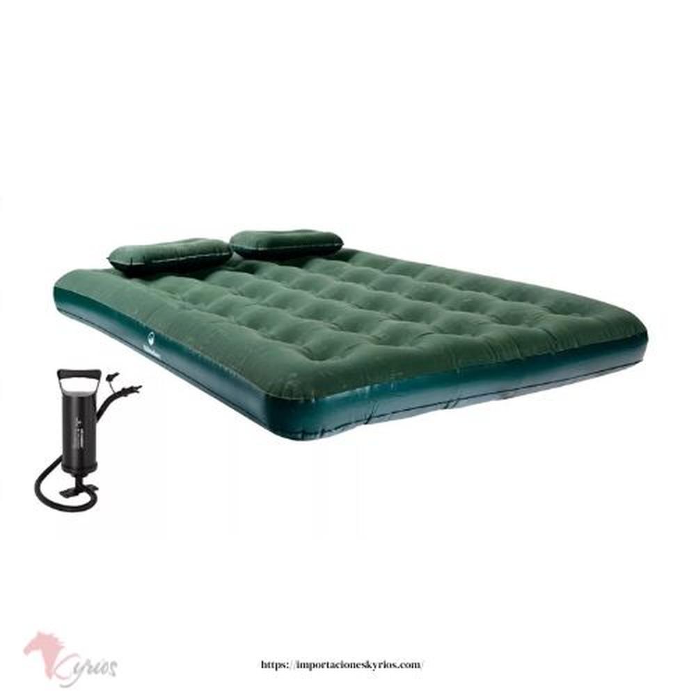 Colchón Inflable Klimber 2 Plazas + Inflador + 2 Almohadas