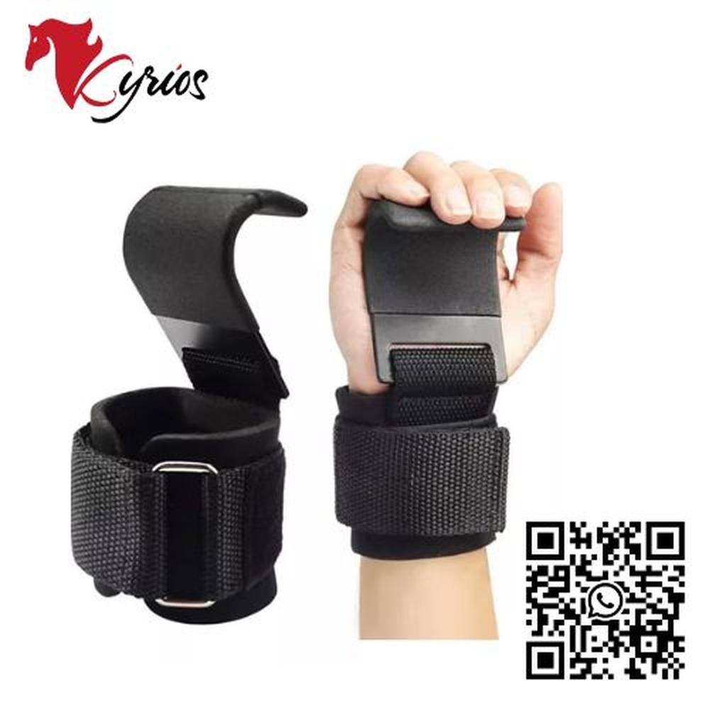 Gancho Acero Guante De Levantamiento De Pesas Straps Muñecas