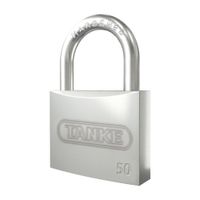Candado con llave Plano Niquel Satinado Alta Seg 50mm Tanke