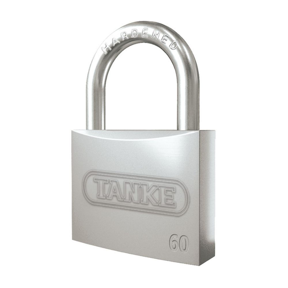Candado Plano Niquel Satinado Alta Seg 60mm Tanke