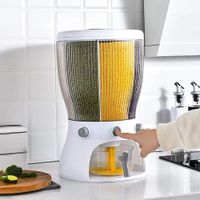 Contenedor De Arroz y Menestras De 10 Kilos - Blanco