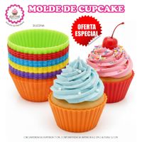 12 Moldes de Cupcake de Silicona Número 7 Antiadherentes y Reutilizables