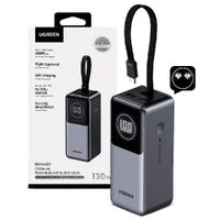 Power Bank Ugreen 20000 mAh 130W con Cable Integrado Tipo C para Laptops